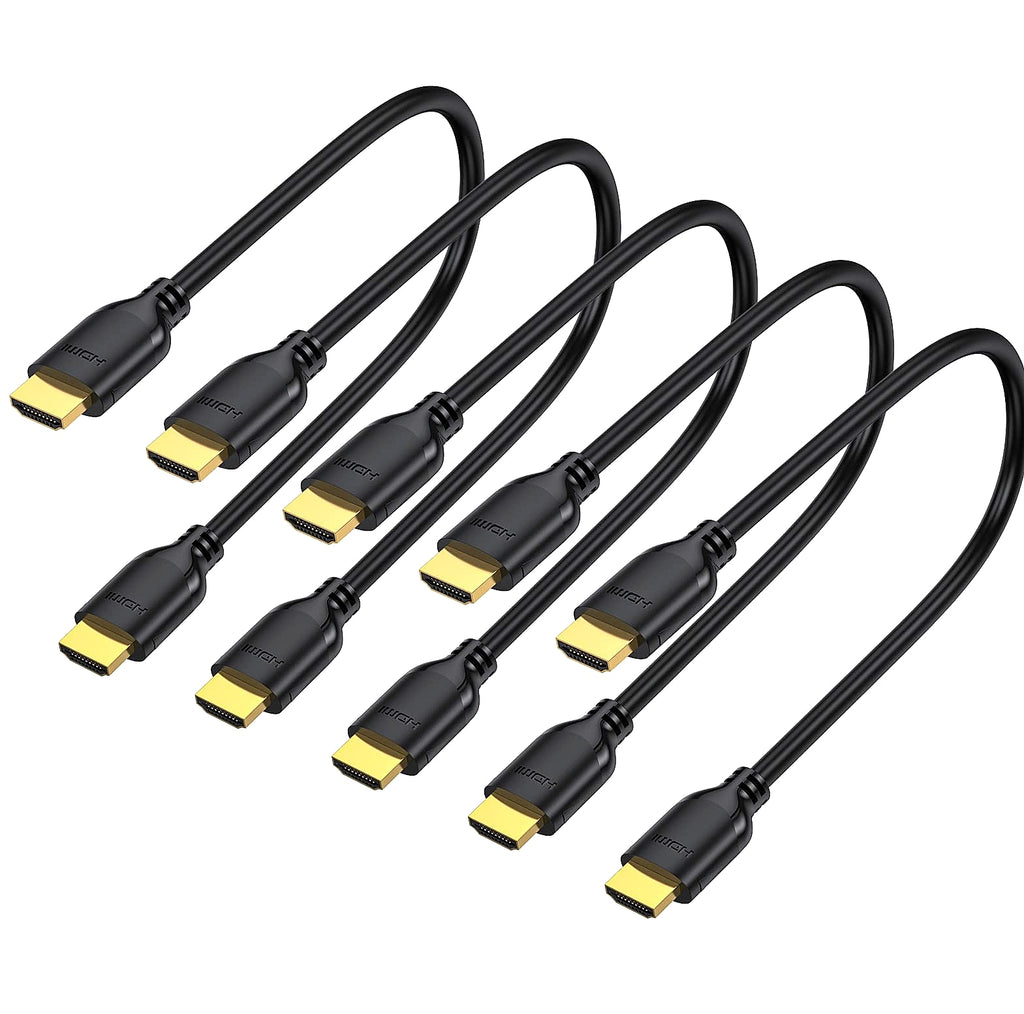 UVOOI 1ft HDMI 2.0 Cable 2-Pack, 4K@60Hz High Speed