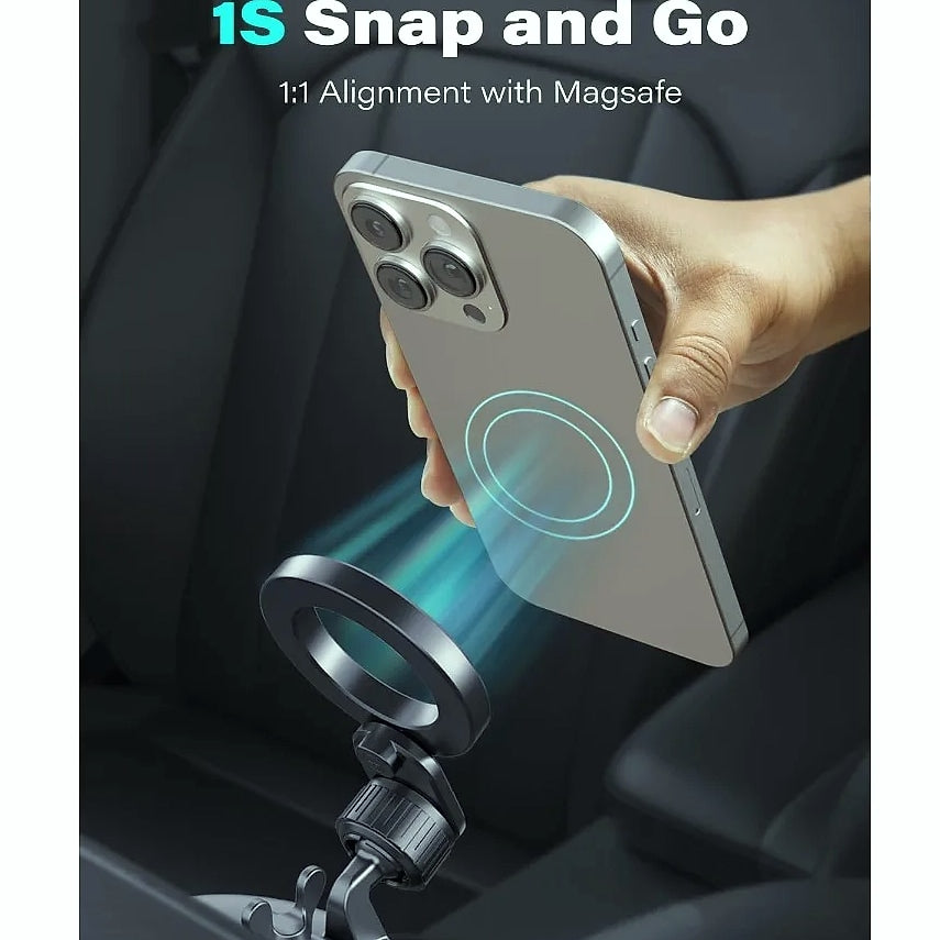 MagSafe CD Slot Phone Mount with 17 Strong Magnets