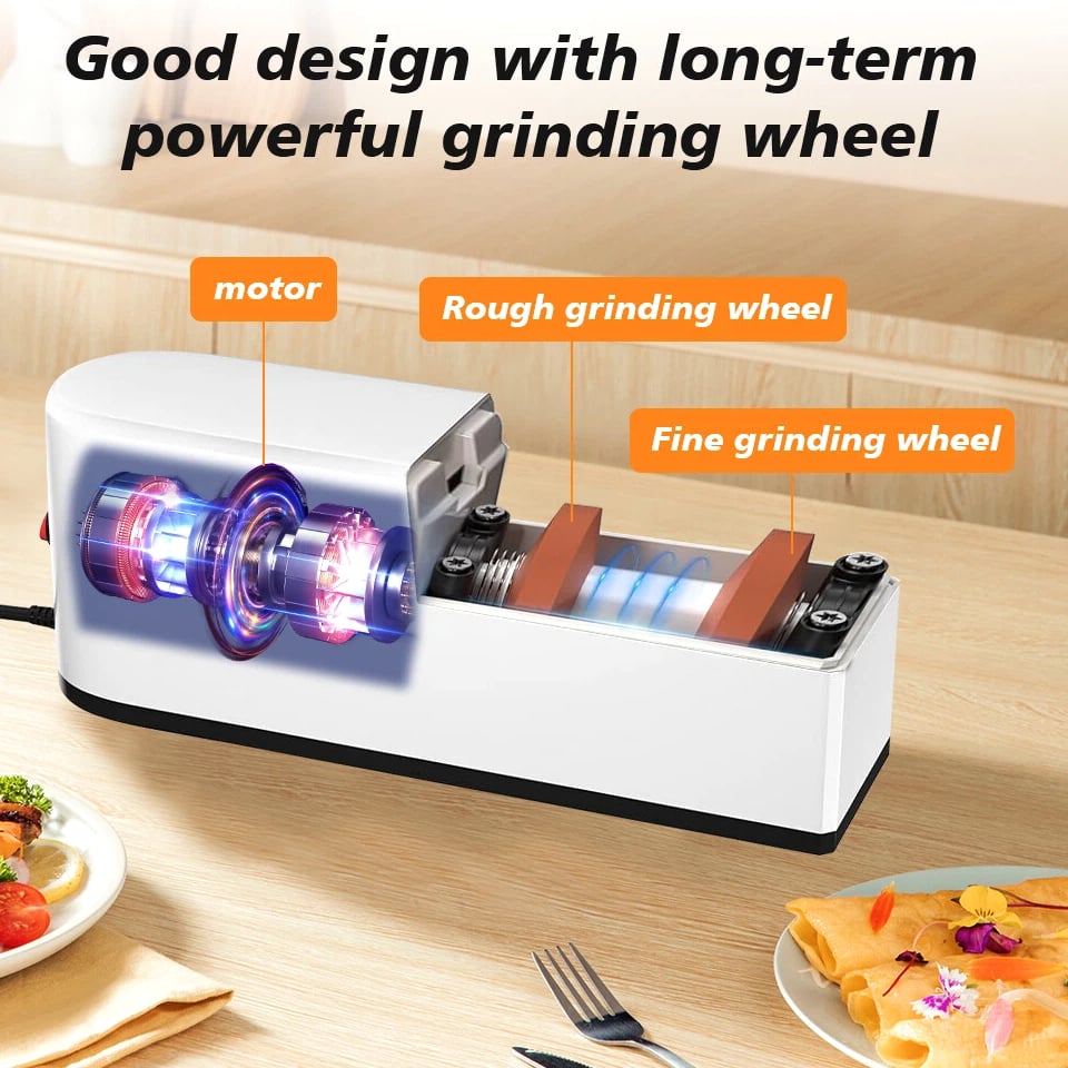 Professional Electric Knife Sharpener 3 Stage Chef Knife for Quick Sharpening US