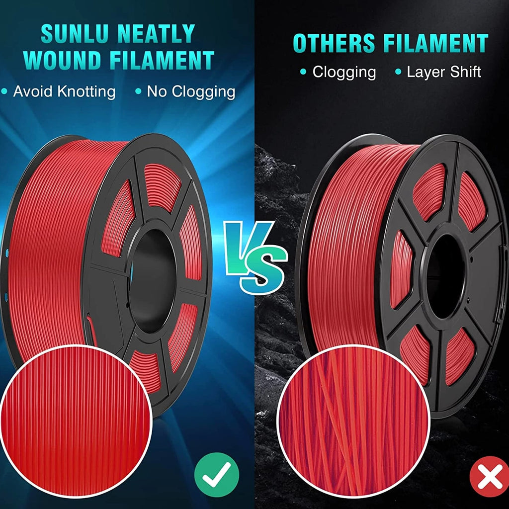 SUNLU 1KG 1.75MM High Hardness Meta PLA Filament Highly Fluid for 3D Printer