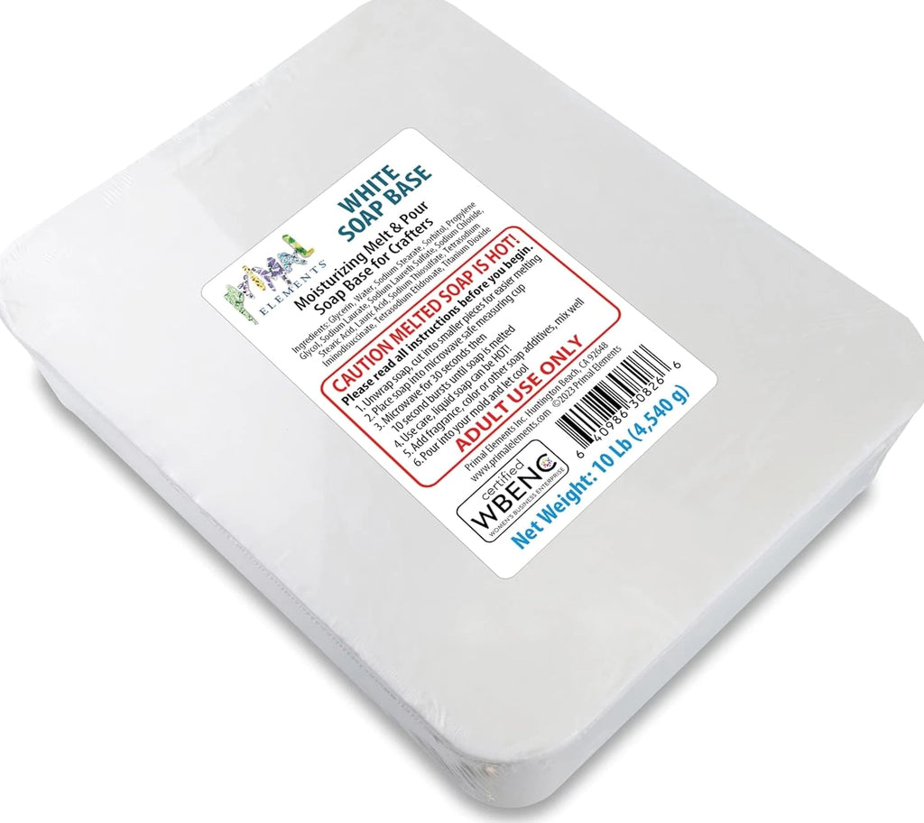 White Soap Base - Moisturizing Melt & Pour Glycerin Base for Soap Crafting