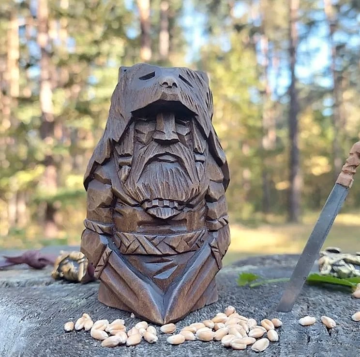 Norse Viking Odin Resin Statue Garden Ornament