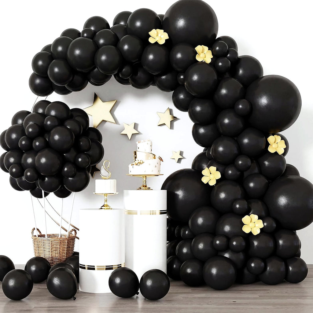 Rubfac White Latex Balloons 129pc Garland Arch Kit