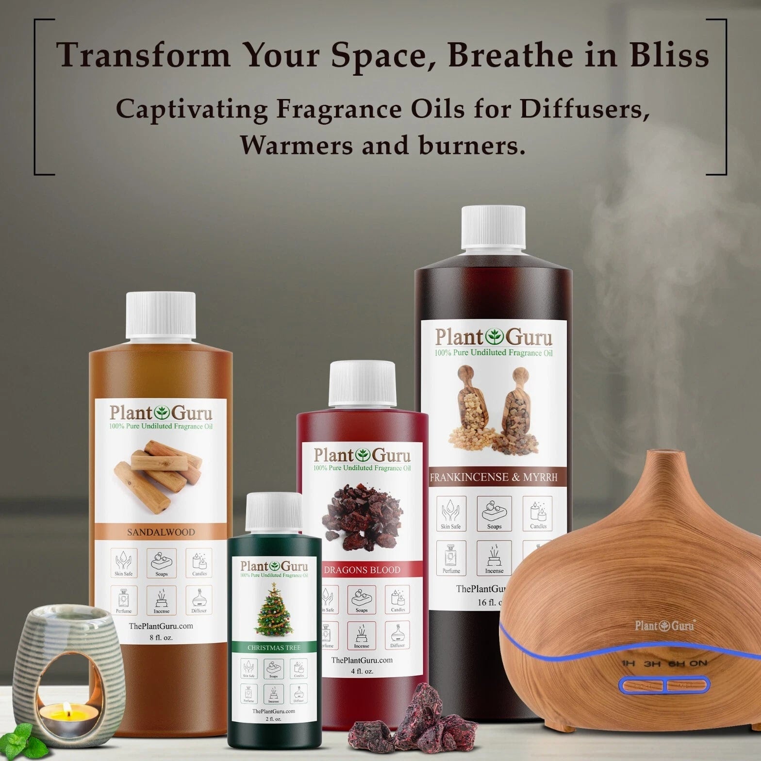 Fragrance Oil 32 oz Bulk Wholesale for Candle, Soap Making, Burner Scented Oils