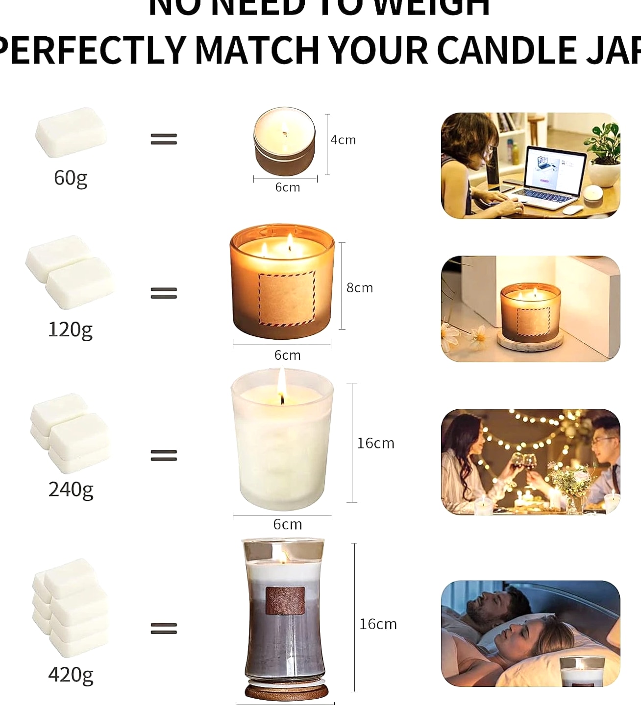 Candle Making Kit for Adults Beginners, Medium Candle, Multi-Color