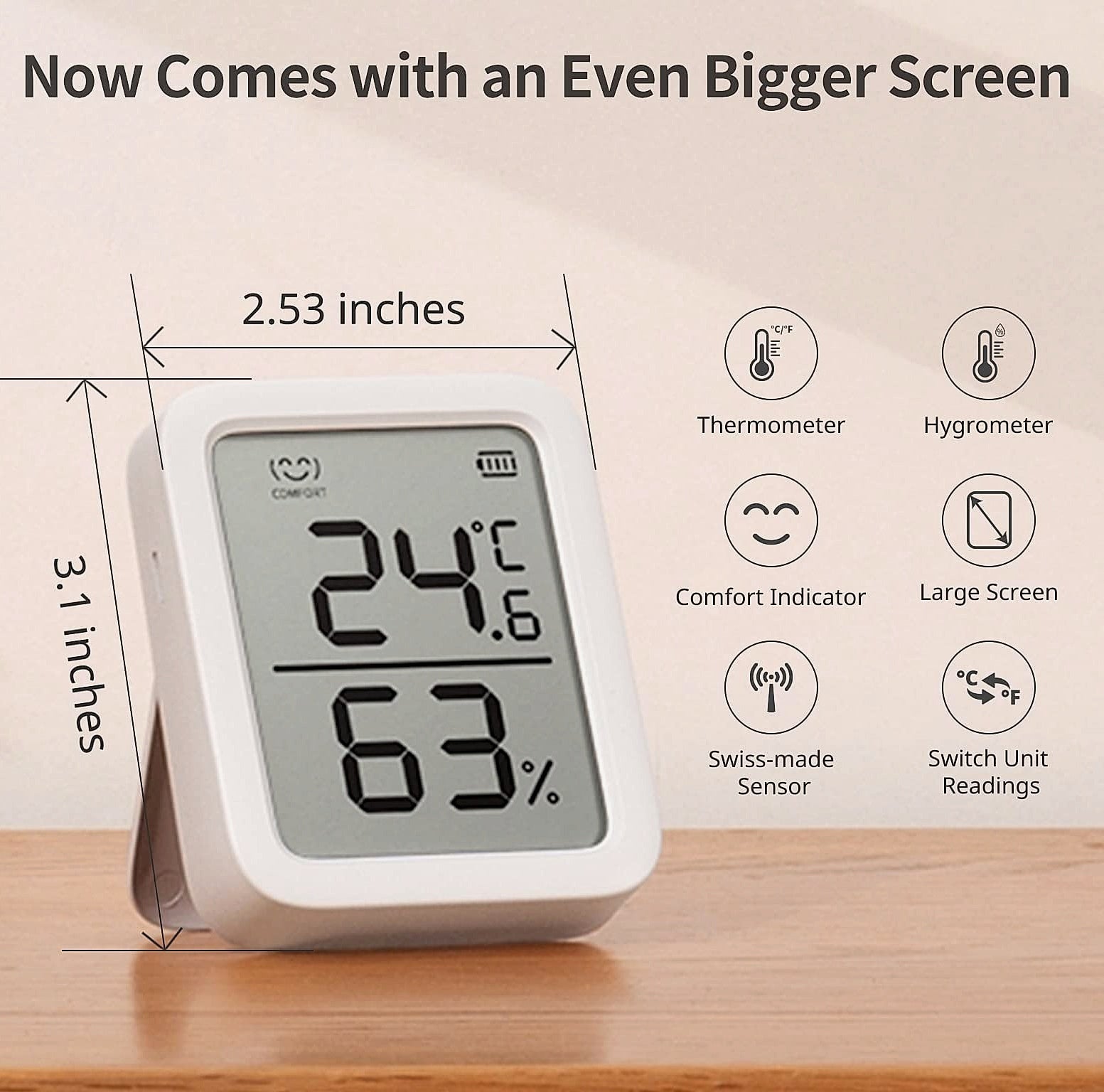 SwitchBot Meter W2301500 Smart Hygrometer Thermometer
