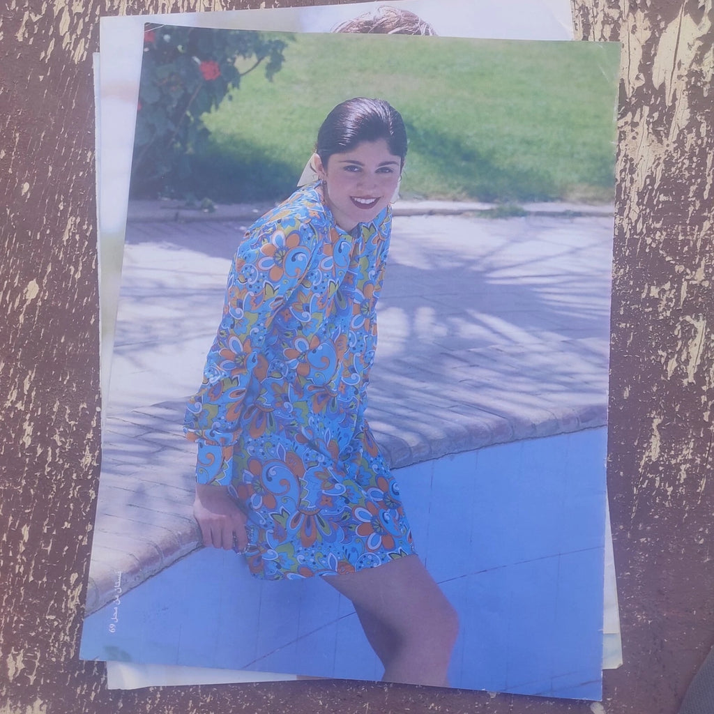 Vintage Magazine Paper Clipping Photographs Model Photos Fashion Apparel 8x12