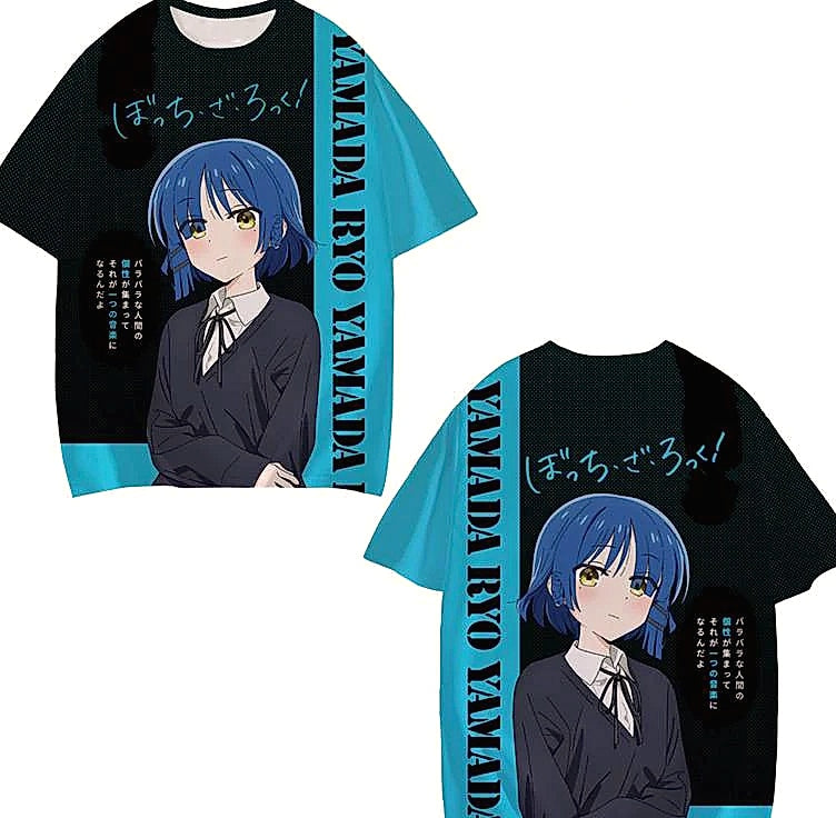 Bocchi The Rock 3D Print T-Shirt Short Sleeve