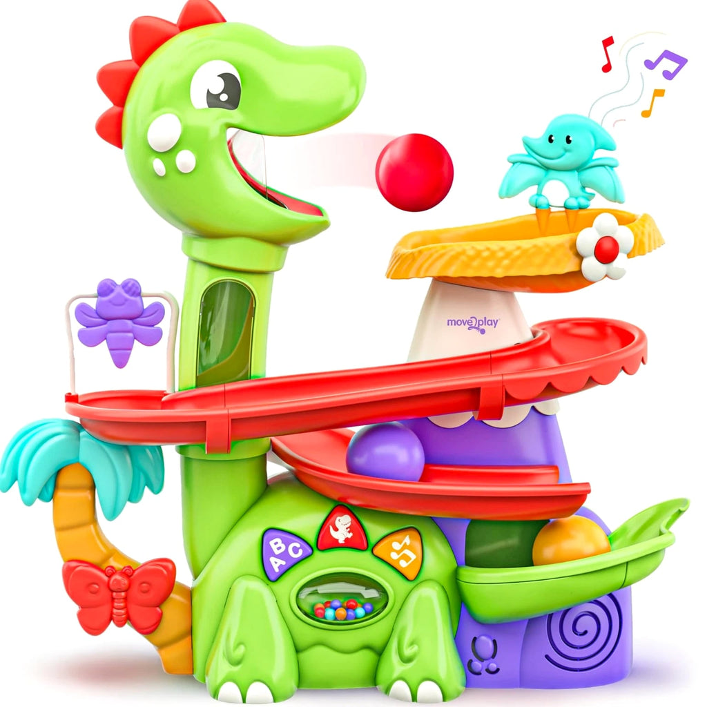 Move2Play Air-Powered Dinosaur Ball Popper | 30+ Songs, Sayings & Lights