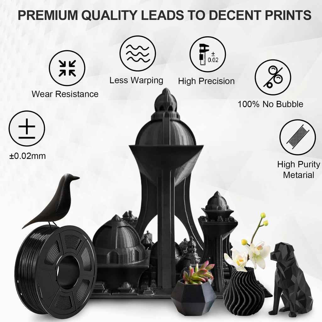 JAYO 1.1KG 3D Printer Filament High Speed Matte PETG Silk PLA ABS 1.75mm