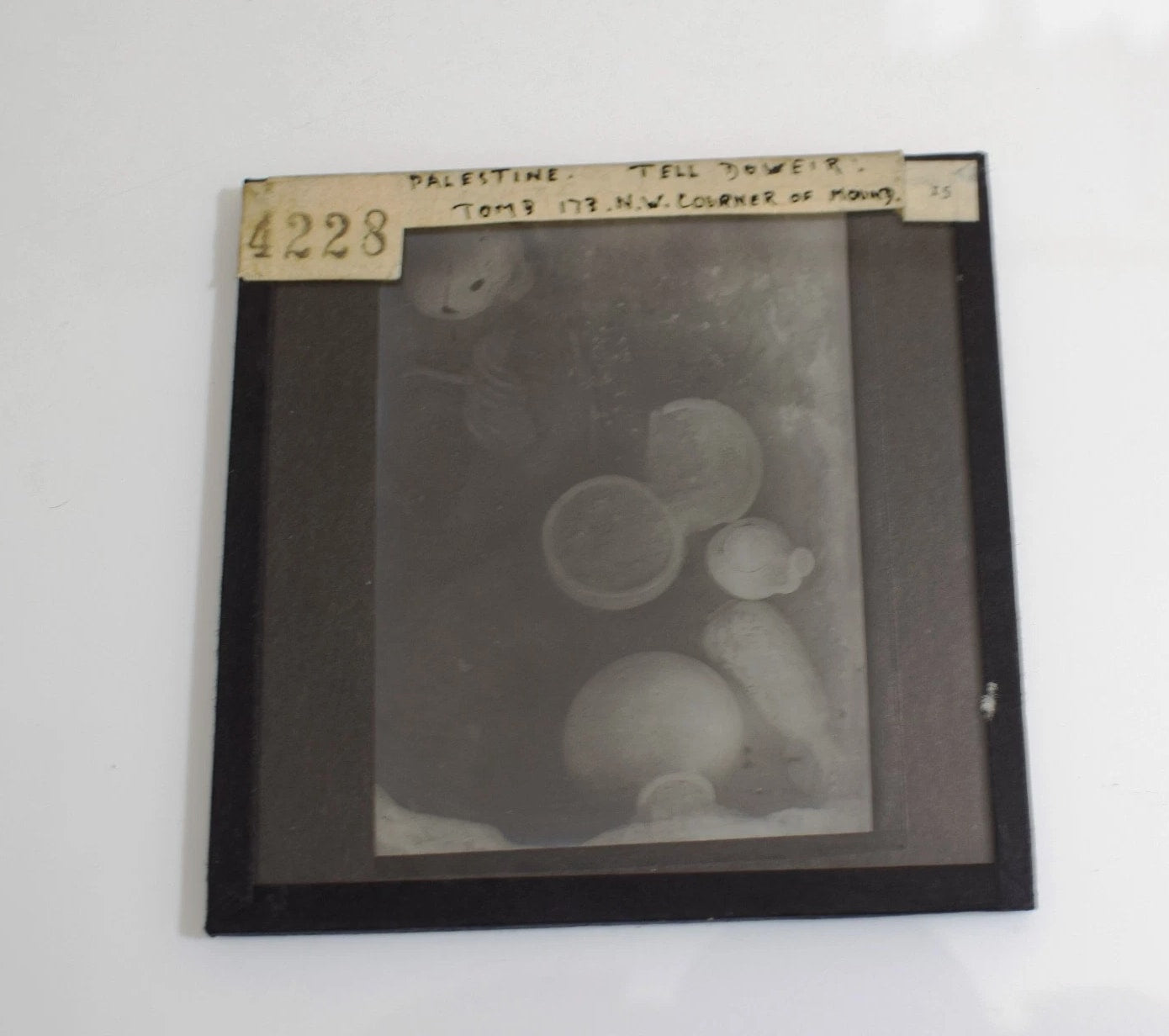 Photo TEL LACHISH EXCAVATION NO24 circa 1938 Vintage Magic Lantern Slide ISRAEL