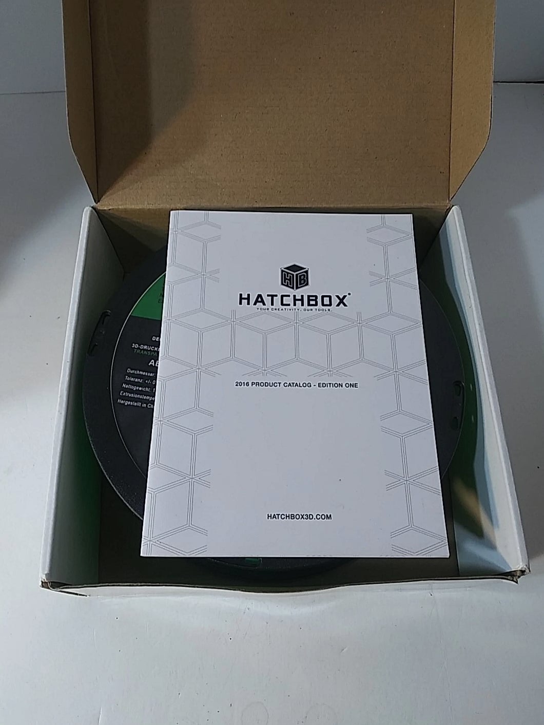Hatchbox ABS 1.75 mm 3D Printer Filament Transparent Green 1kg Spool Quick Delivery