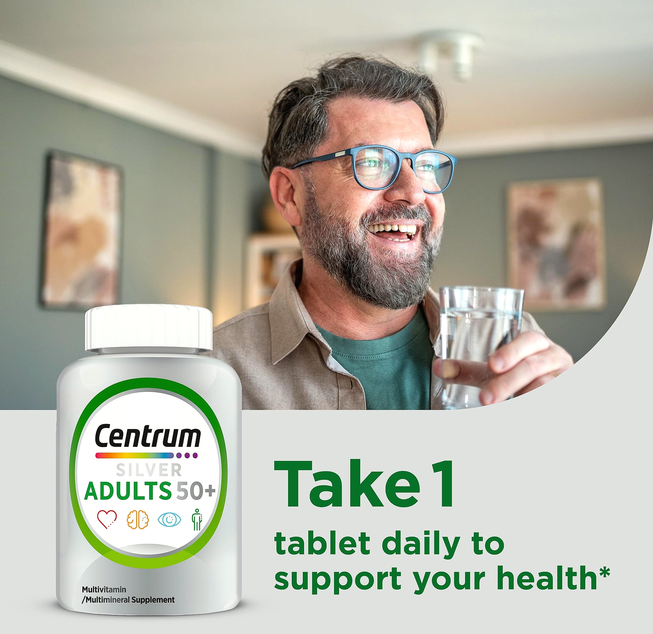 Centrum Silver Multivitamin for Adults 50 Plus, 220 Count