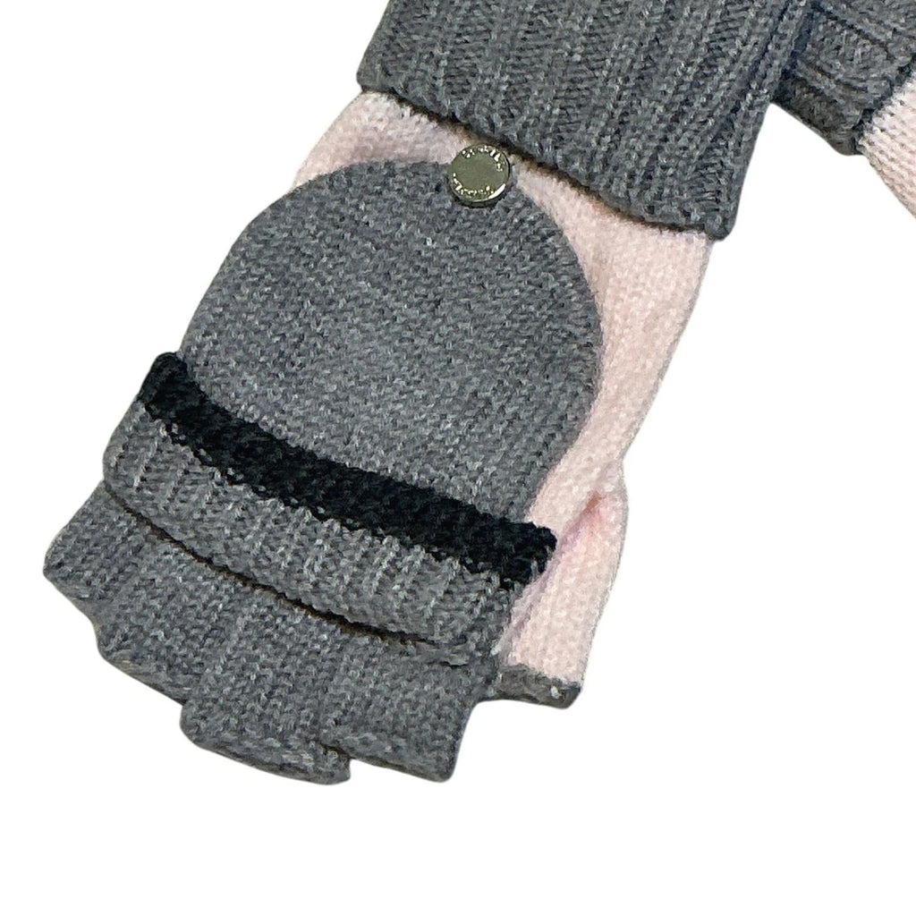 Calvin Klein Pink/Grey Flip-Top Glove Mittens and Infinity Scarf Gift Set NWT