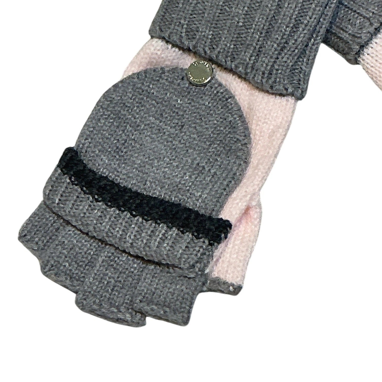 Calvin Klein Pink/Grey Flip-Top Glove Mittens and Infinity Scarf Gift Set NWT