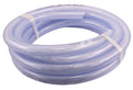 Duda Energy HPpvc100-025ft 25' x 1" ID High Pressure Braided Clear Flexible PVC Tubing Heavy Duty UV Chemical Resistant Vinyl Hose Water Oil