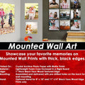 11"x14" Personalized Mounted Wall Art Prints w/ your choice of image Horizontal