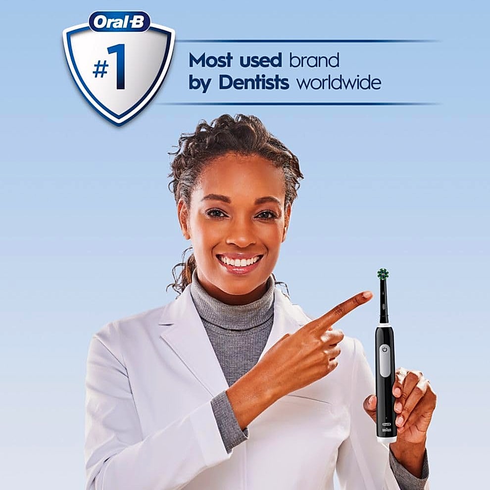 Oral-B Pro 1000 Rechargeable Electric Toothbrush, Black