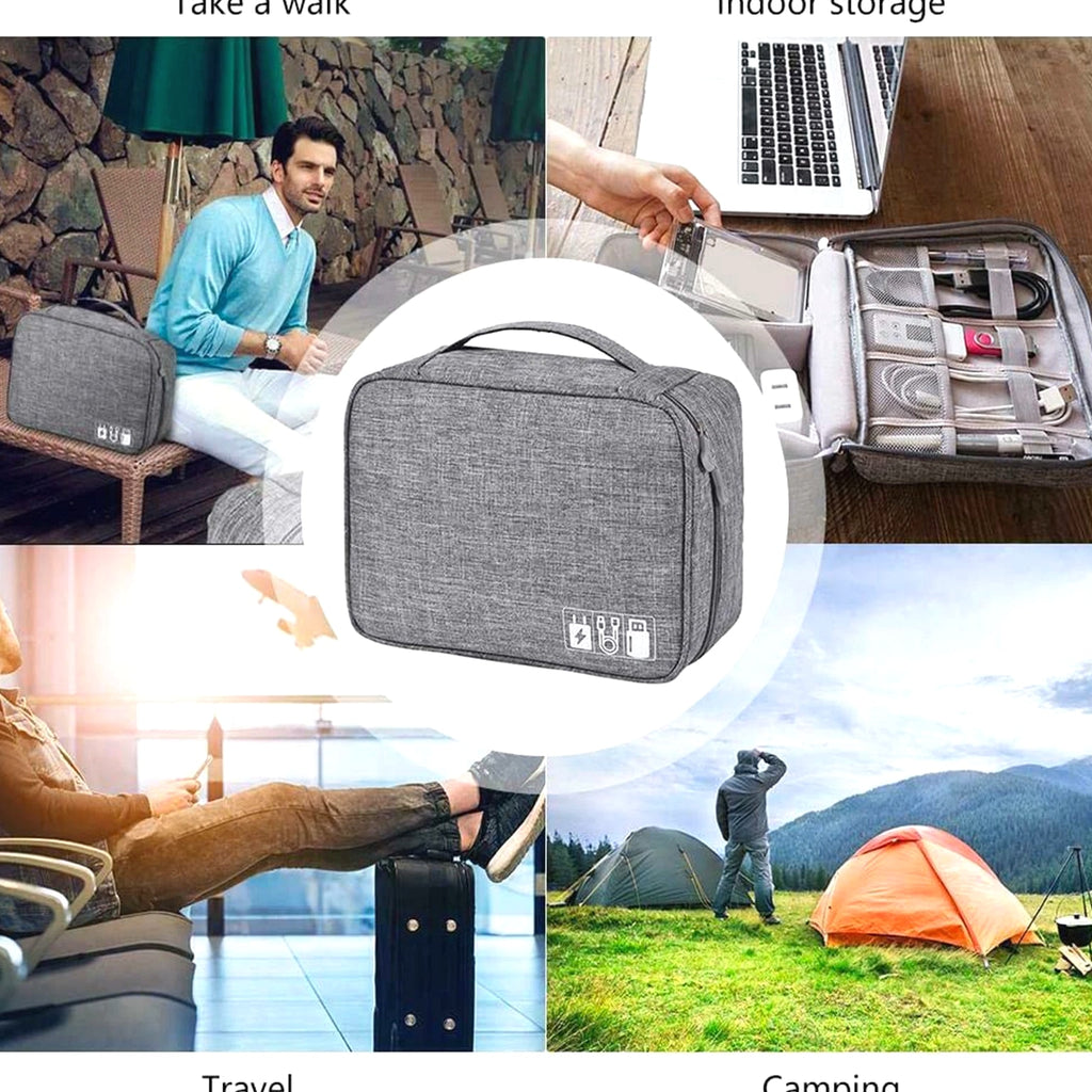 Digital Storage bag Portable Electronics Travel Organizer USB Cable Cases Gadget