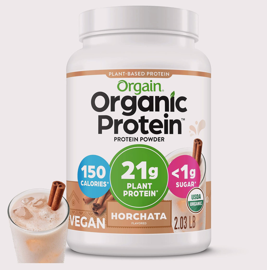 Orgain Organic Vegan Protein Powder Vanilla Bean, 21g Plant Protein