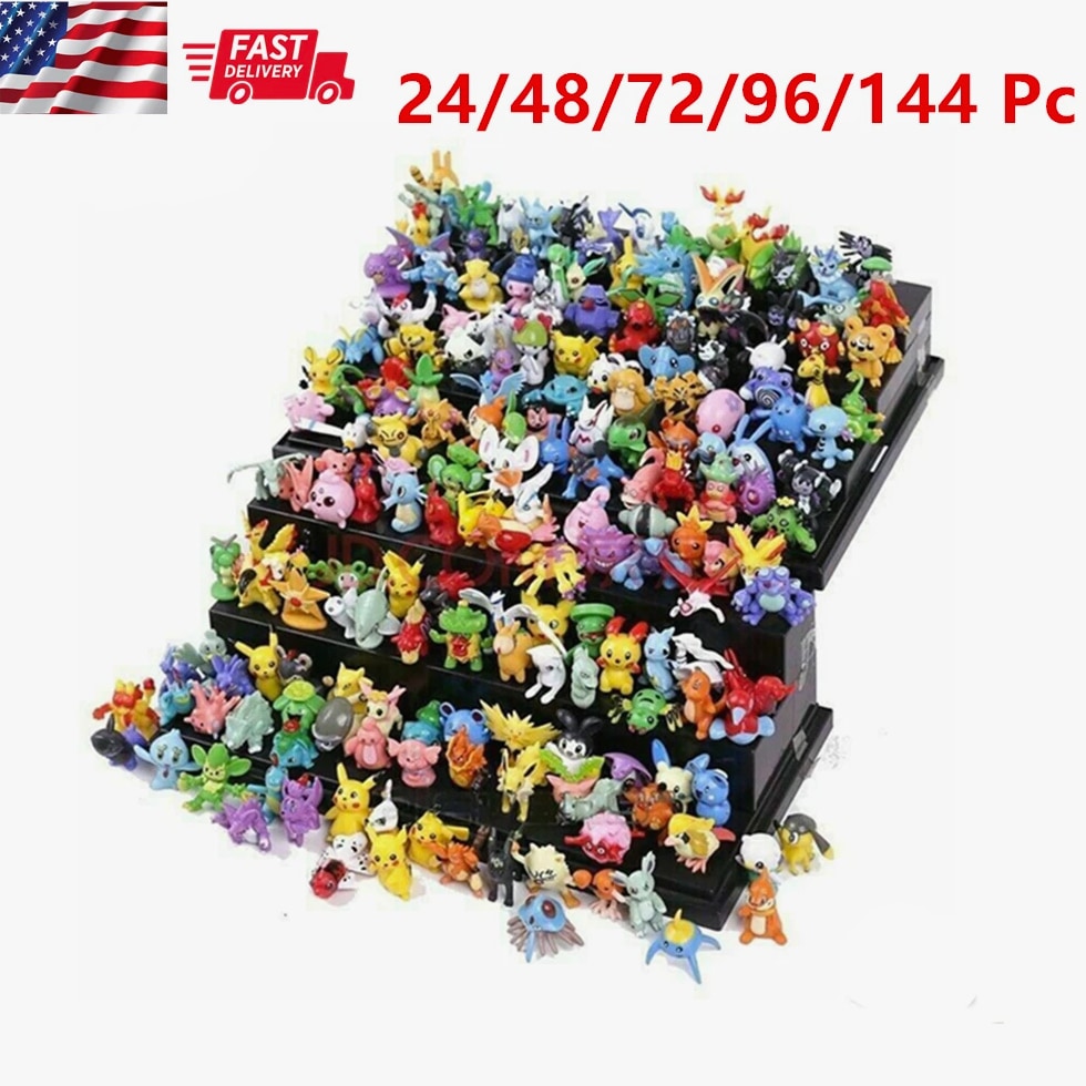 24/144 Style Pokemon Figure Toys Anime Pikachu Action Figures Cartoon Model
