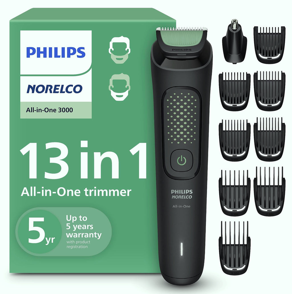 Norelco 3000 Series 13-in-1 Beard and Head Hair Trimmer MG3939/50