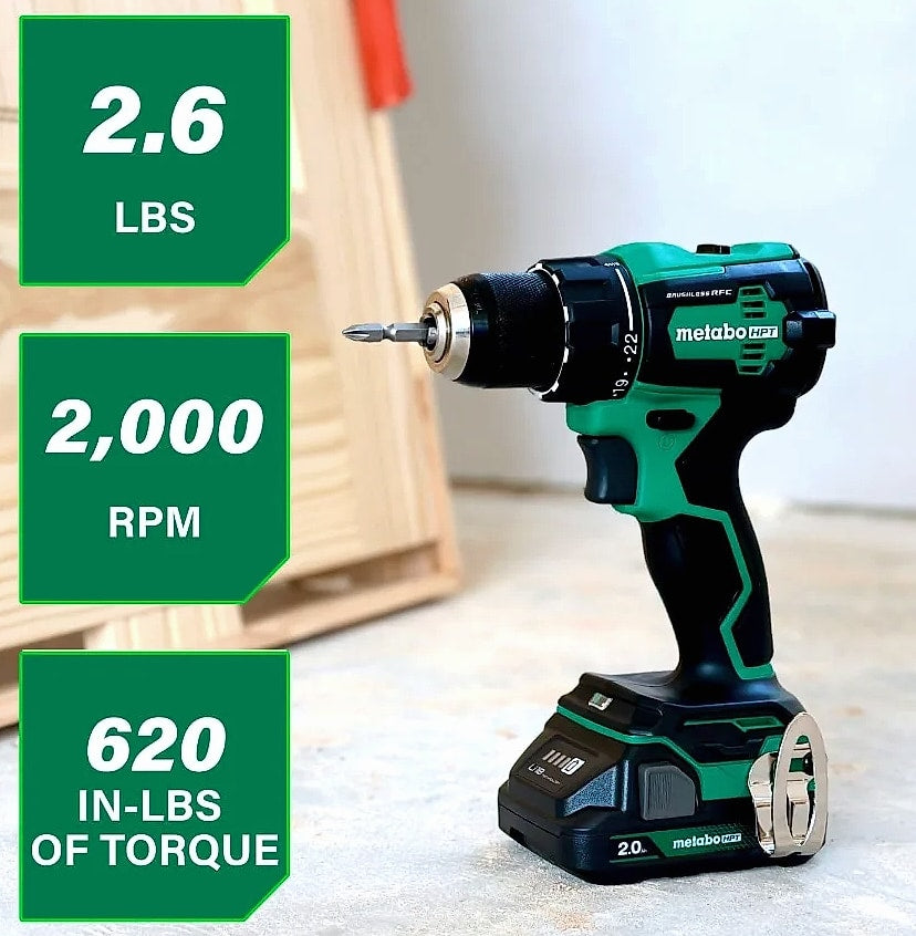 Kankeirr 18V Brushless Cordless Driver Drill Kit with 2 Batteries
