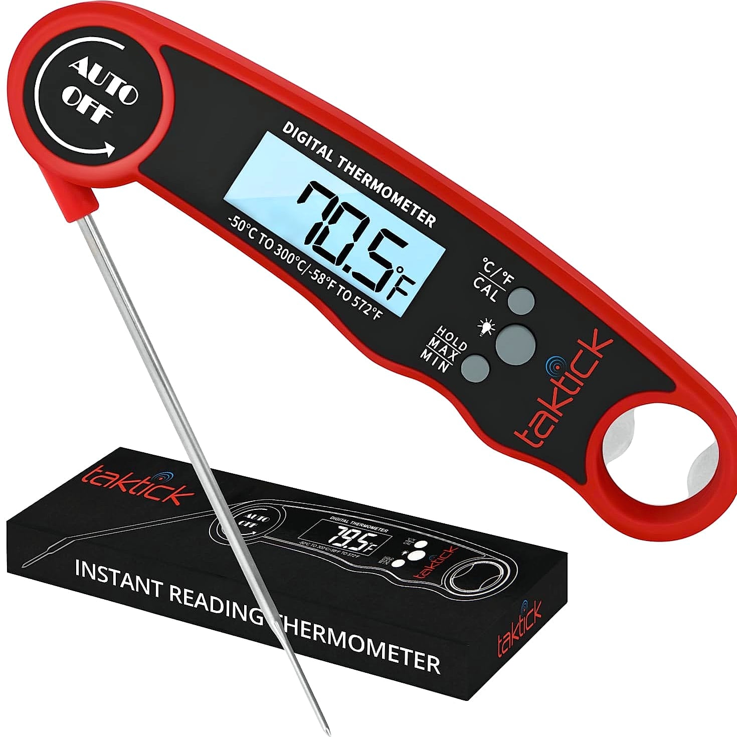 TAKTICK Digital Food Thermometer with Instant Read Display