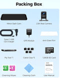 AZDOME PG17 Pro Dual Dash Cam 4K Front 2.5K Rear