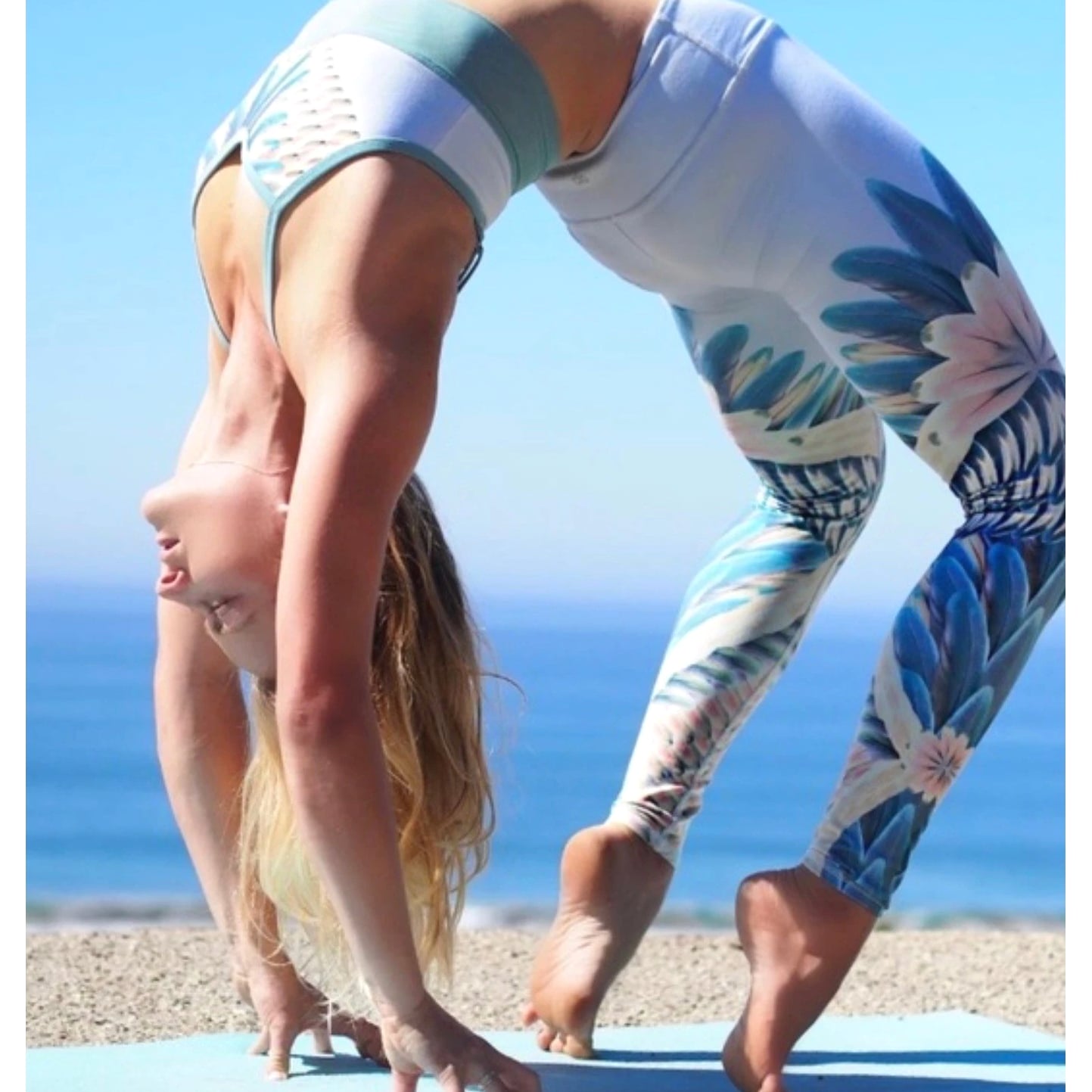 Alo Yoga Gypset Goddess Feather Wing Leggings Athletic Workout Pants Women's XS
