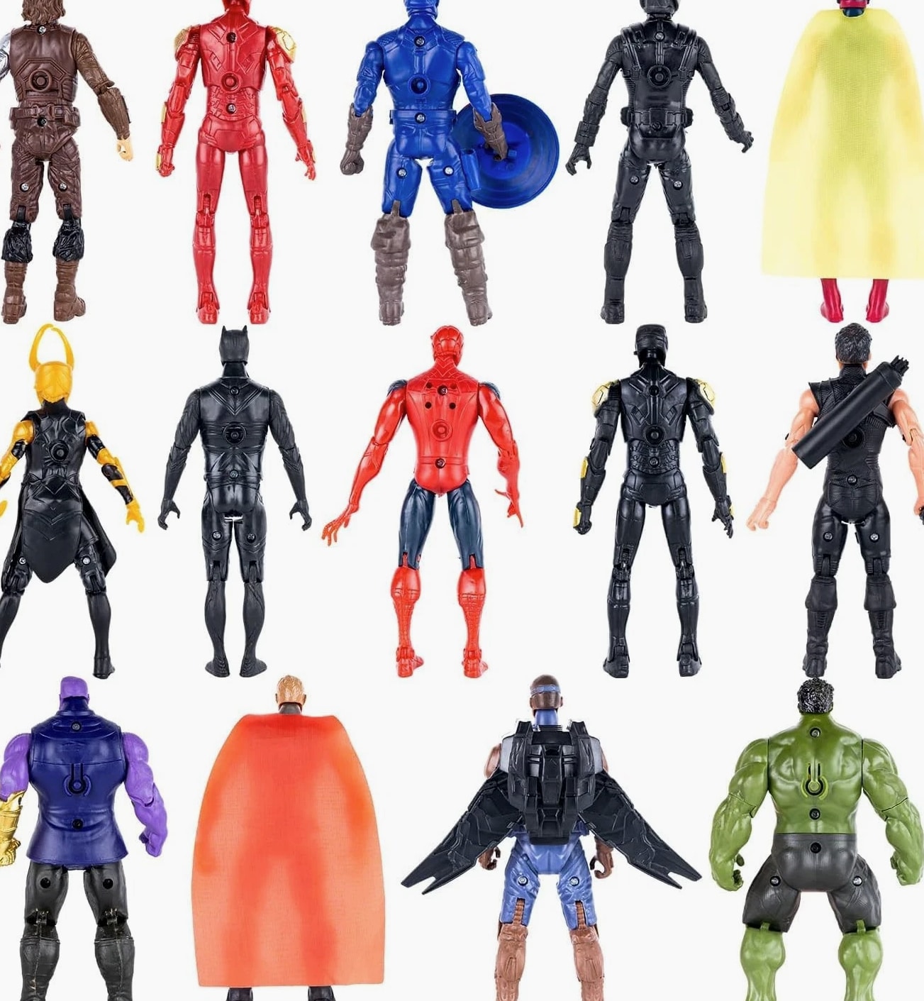 MUKSSE 14 pcs Big Set Superhero Action Figures – Collectible Models 6.5-inche...