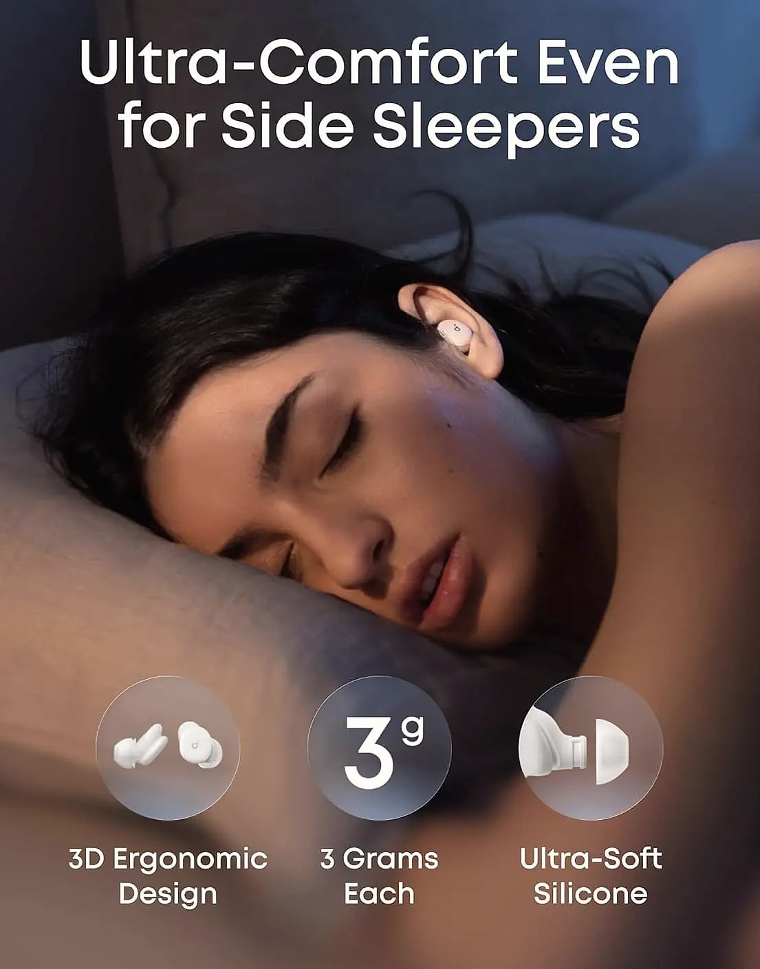 Soundcore Sleep A30 Sleep Earbuds with Active Noise Cancelling