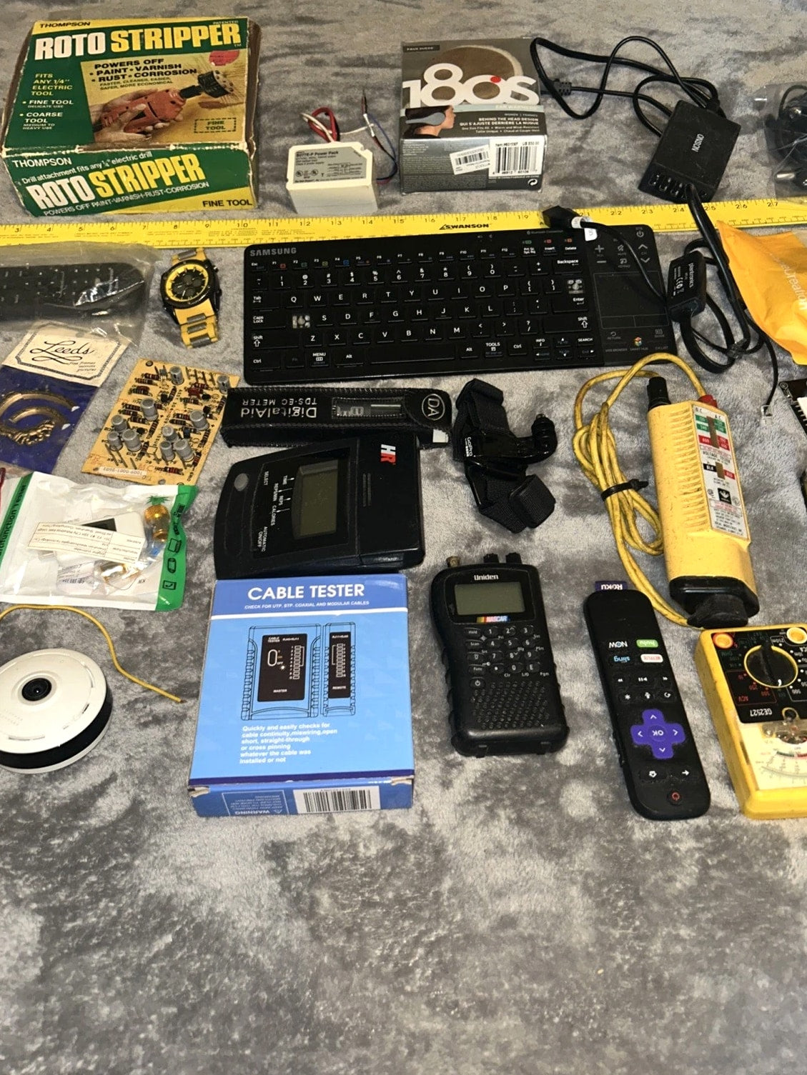 Junk Drawer Mixed Lot of Electronics Gadgets As-Is Used Untested Parts Repair