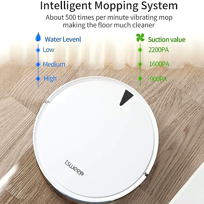 SHXI X5 Robot Vacuum and Mop Cleaner 2000Pa Suction