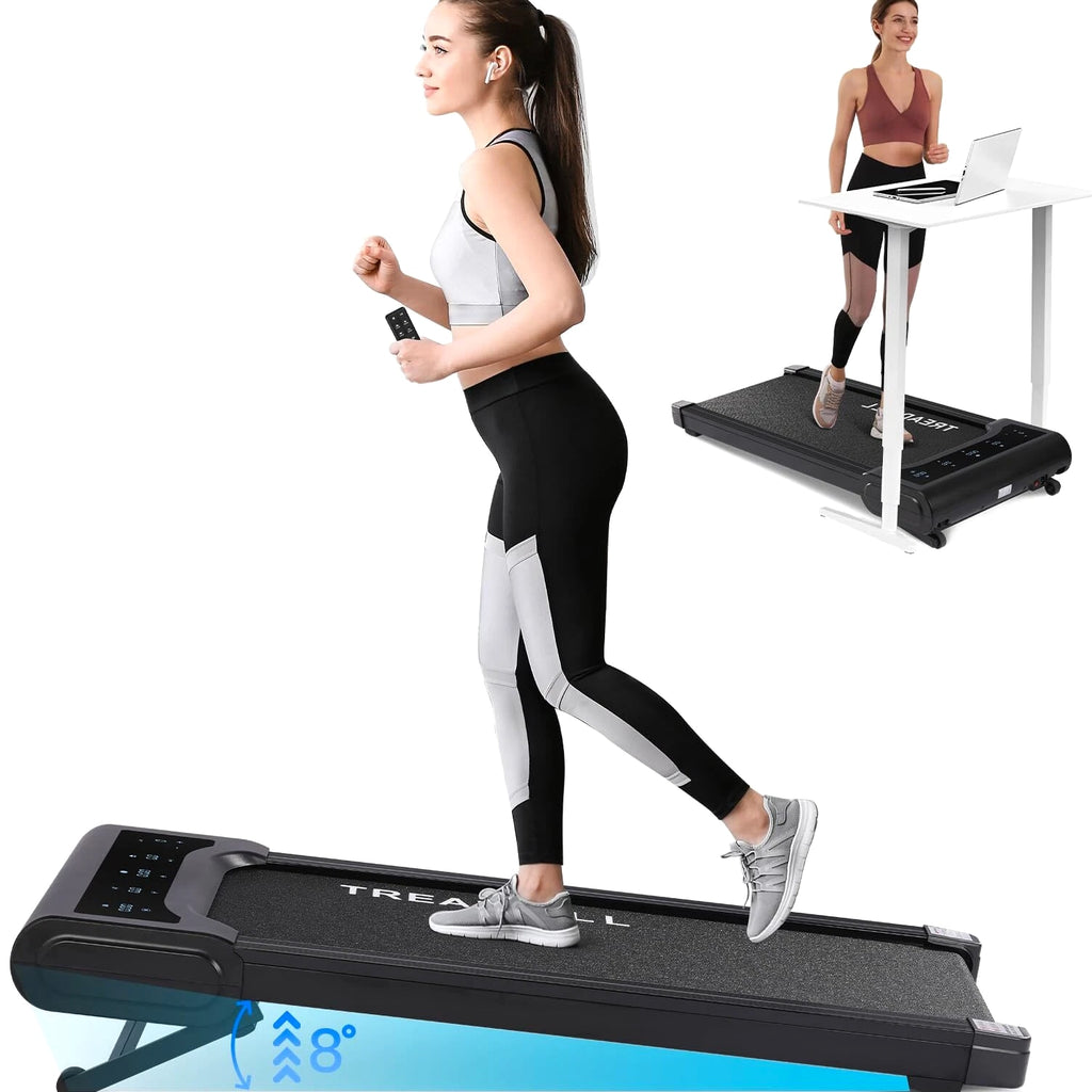Walking Pad, Under 2.5HP Low-Noise Desk Treadmill, Auto Incline Walking Pad, Home