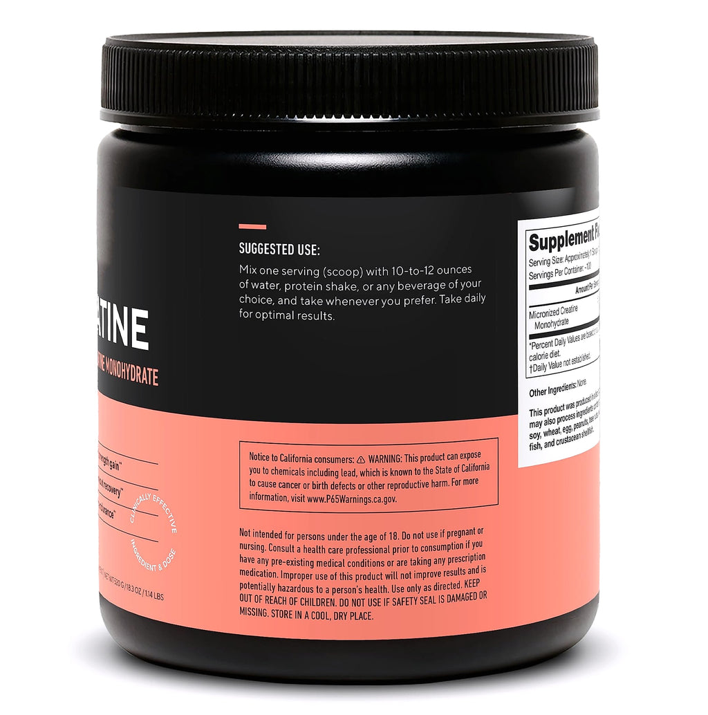 LEGION Micronized Creatine Monohydrate Powder, 100 Servings