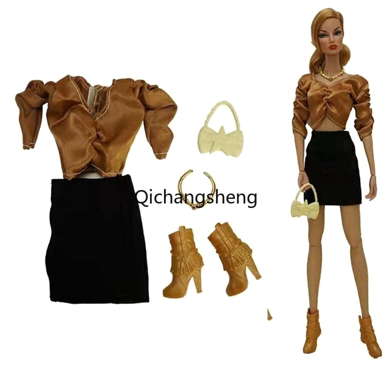 1/6 Doll Clothes Outfits Set Shirt Coat Jacket Skirt Dress Pant Accessory 11.5in