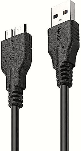 QCEs USB 3.0 Micro B Cable for External Hard Drive, 1.6ft