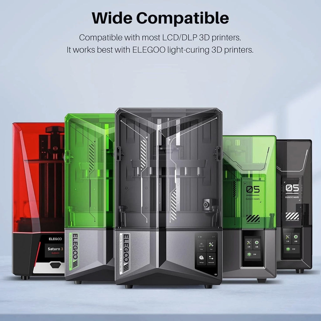 ELEGOO 3D Printer Resin 1000g - Fast Curing, Non-Toxic Clear Green