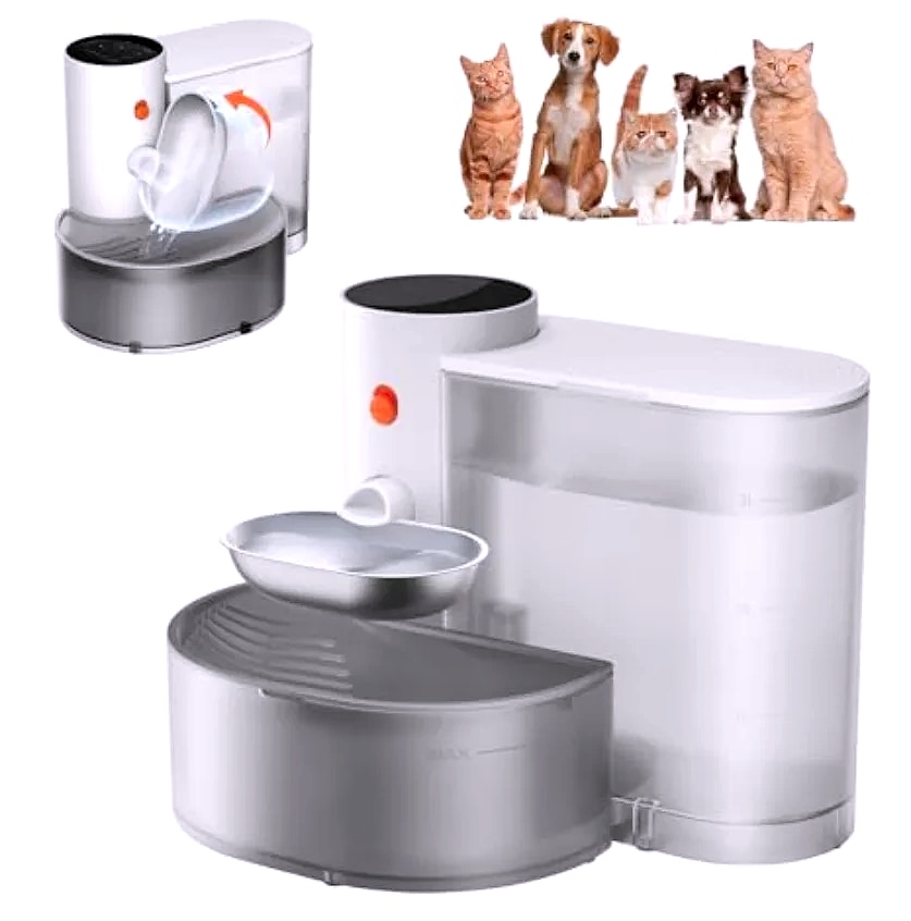 Smart Pet Water Fountain Stainless Steel Bowl Auto Dispenser