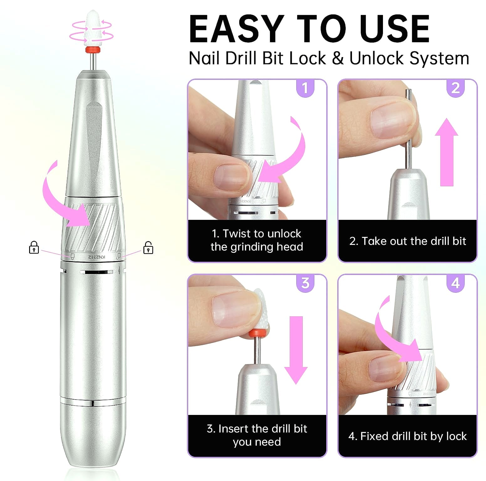 Christine Shelly UV Nail Lamp and Electric Nail Drill Manicure Kit