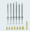 LUMINZENLUX TS100 Soldering Tips 6pc + 8pc Brass Insert Kit
