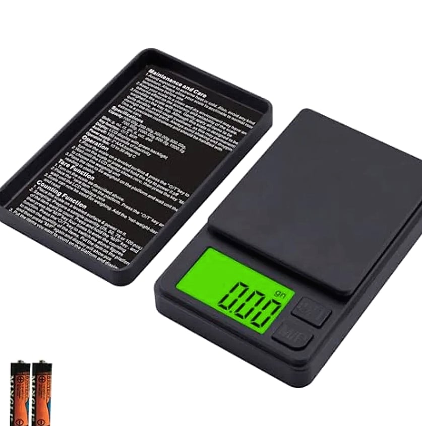 Digital Pocket Scale 1000g x 0.01g with Backlit LCD