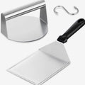 Smashed Burger Kit, Large Burger Spatula, 5½ inch Stainless Steel Burger Pres...
