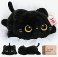 Mewaii 13 Inch Black Cat Plush Pillow Soft Stuffed Animal