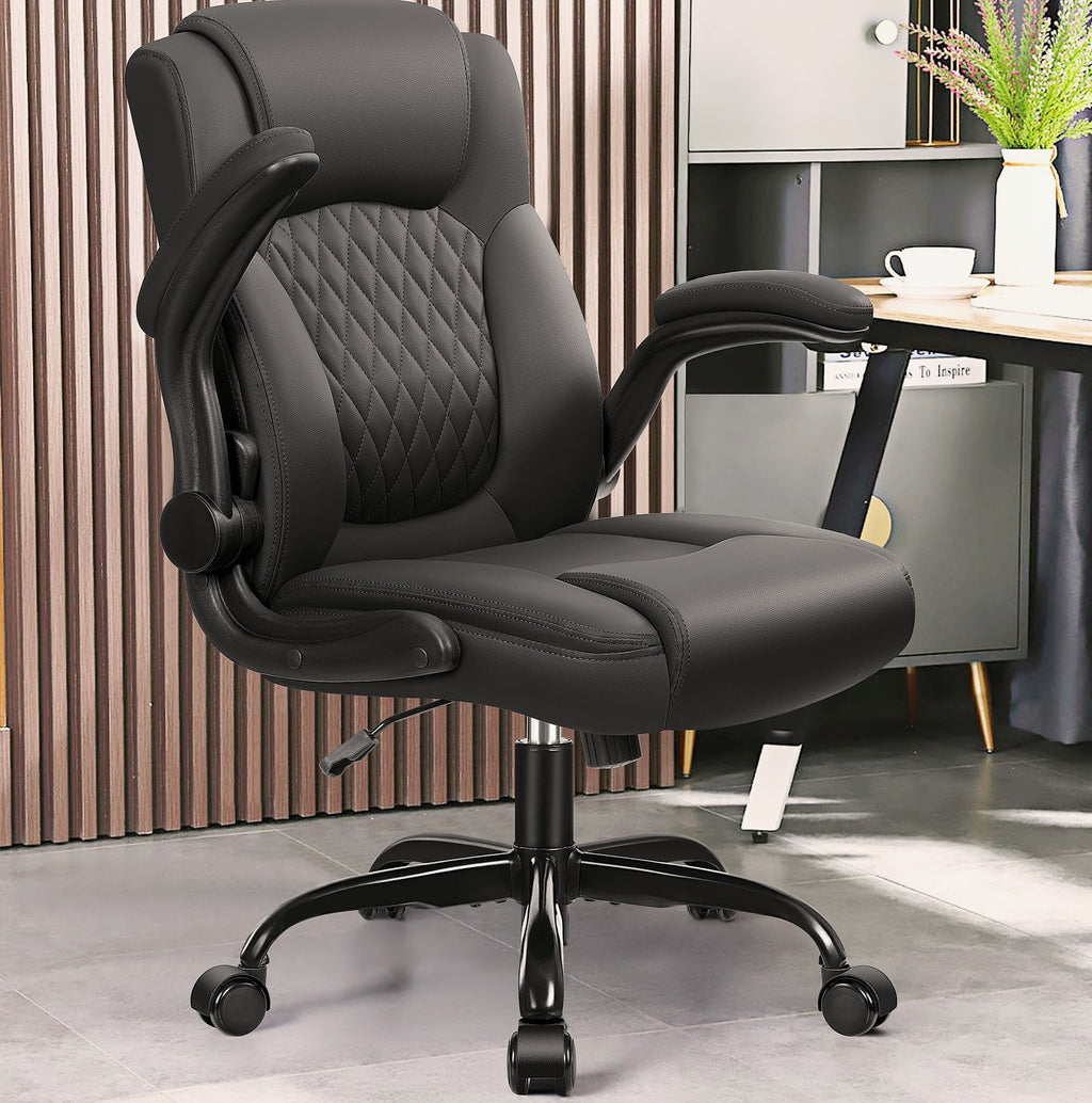 Brick Attic PU Leather Office Chair Ergonomic Desk Seat