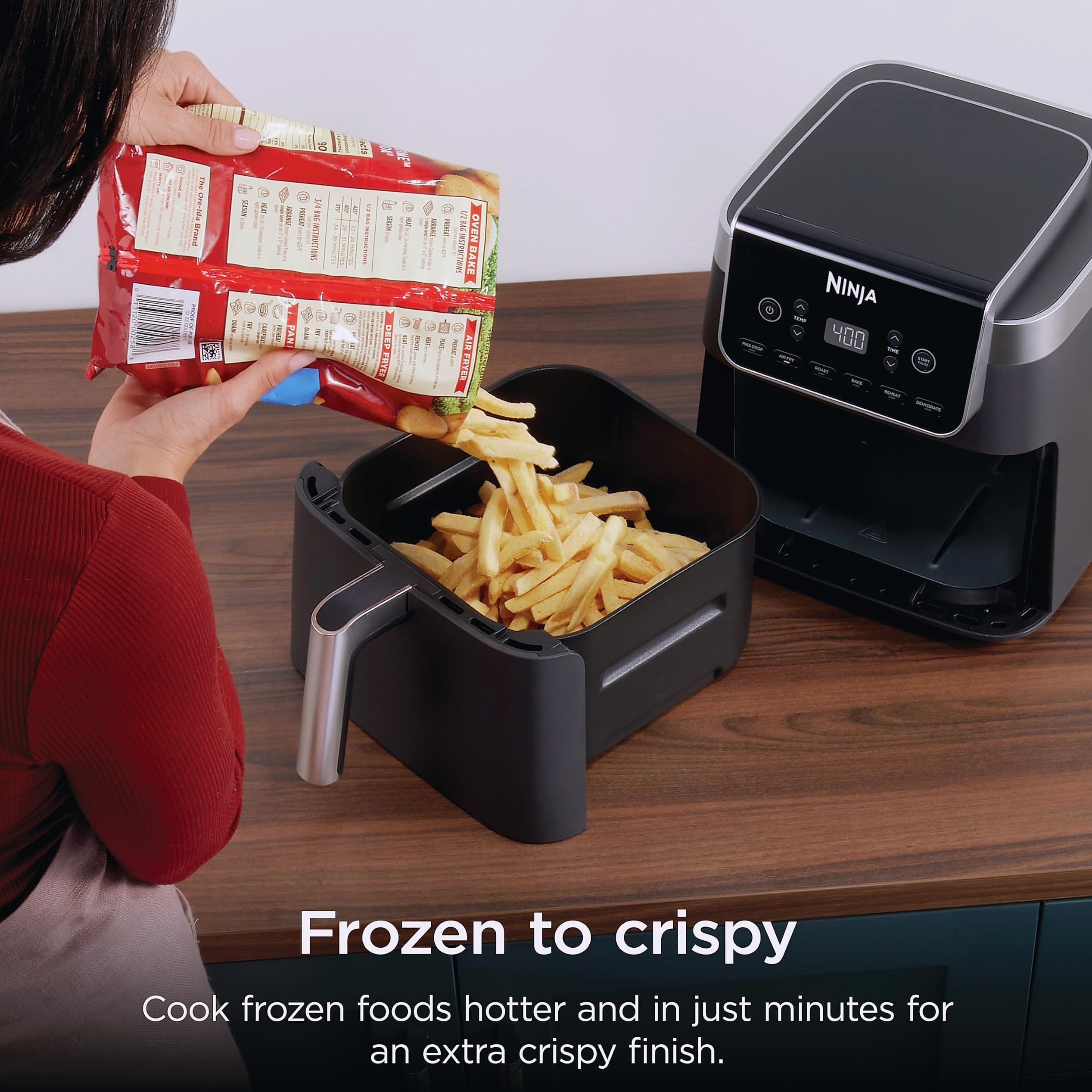 Ninja AF181 XL Air Fryer, 6.5 Qt, Max Crisp Technology