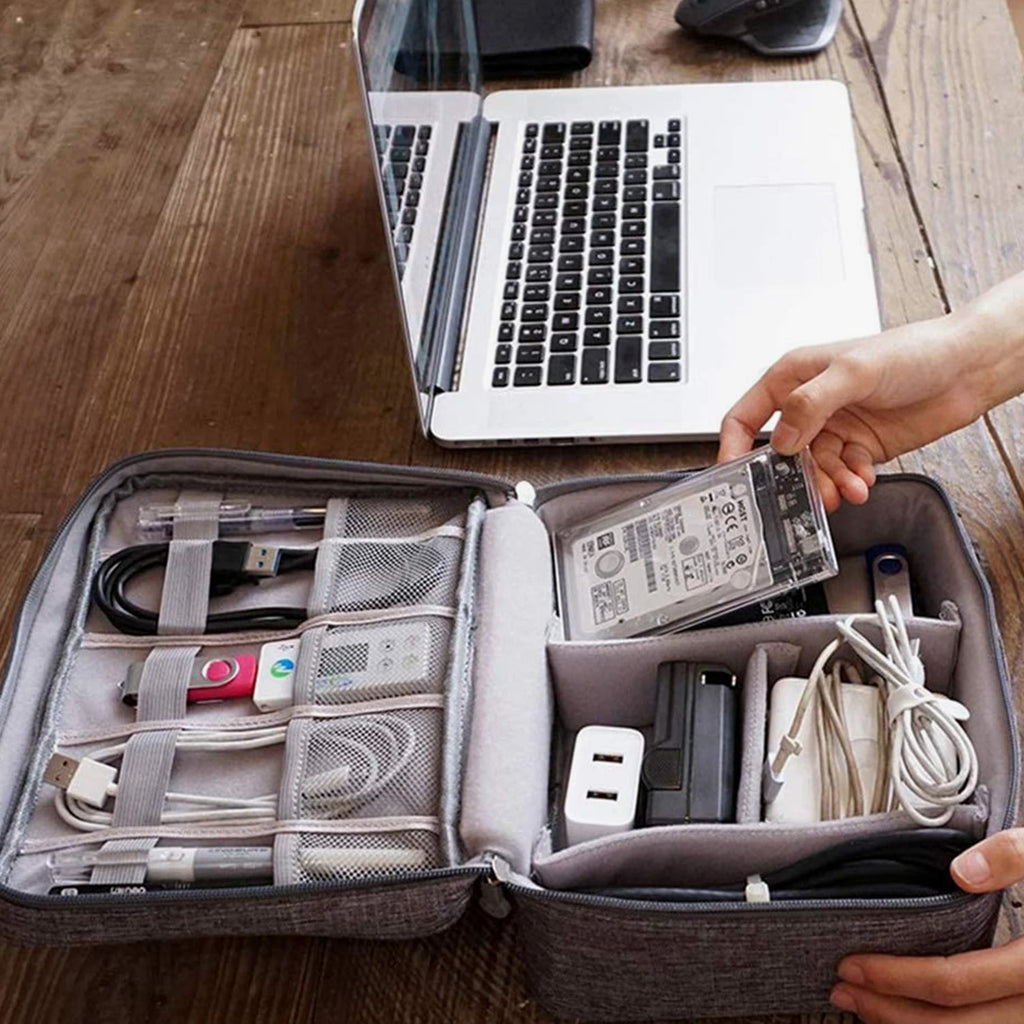 Digital Storage bag Portable Electronics Travel Organizer USB Cable Cases Gadget
