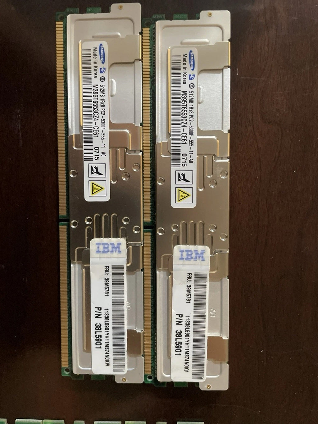 Lot of 40 Pieces Desktop And Server RAM Memory Modules Mixed - 3 Pounds