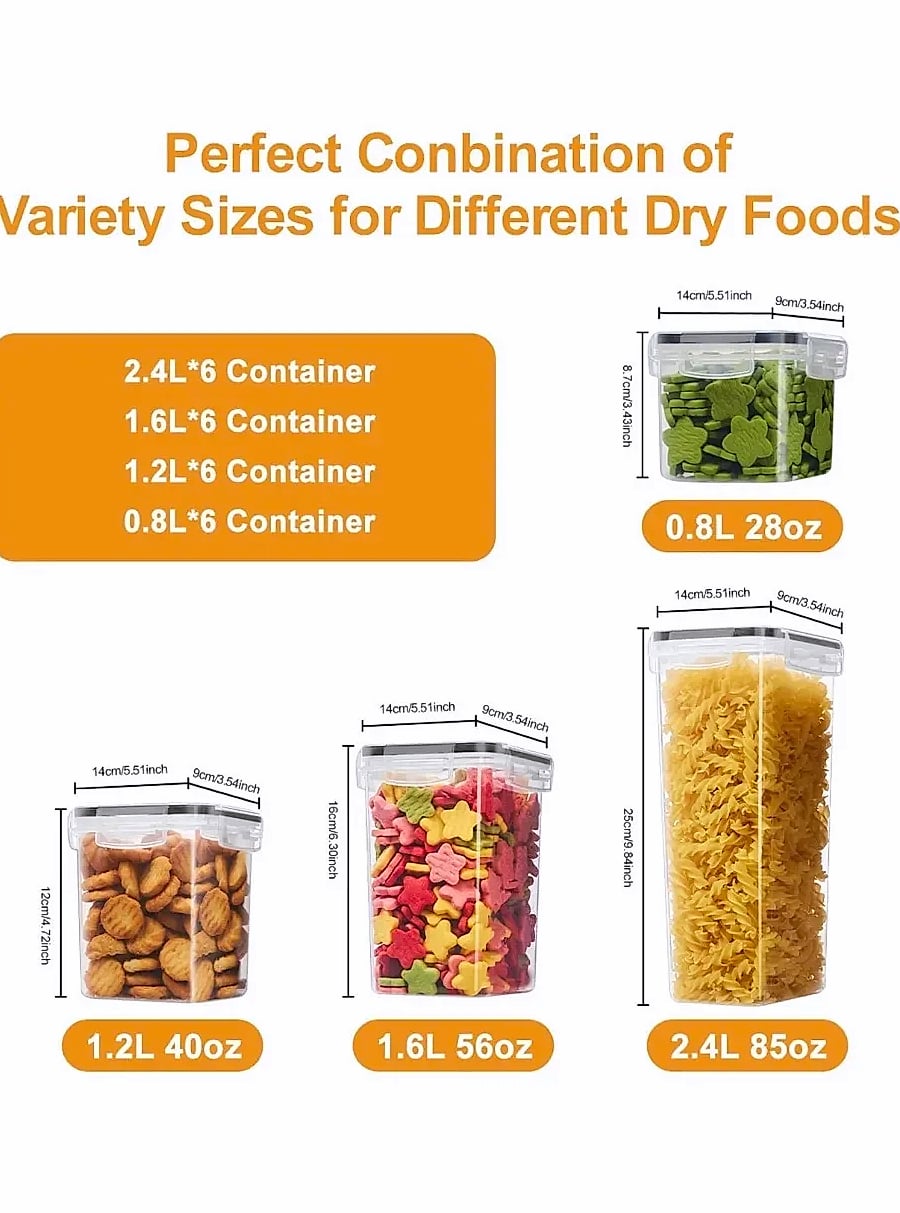KYJG 24-Piece Food Storage Containers Set with Airtight Lids